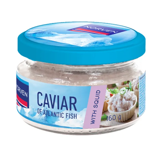 Atlantic fish roe spread in white sauce with squid NORVEN, 160g