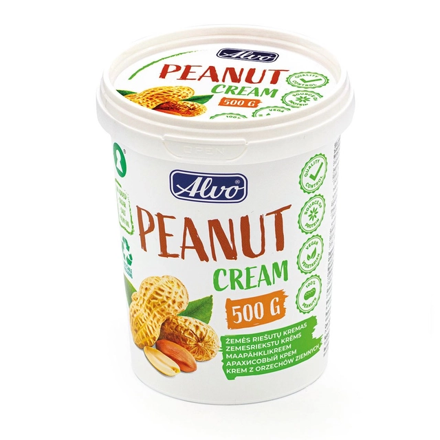 Žemės riešutų kremas ALVO, 500 g