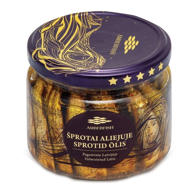 Šprotai aliejuje AMBERFISH, 250 g