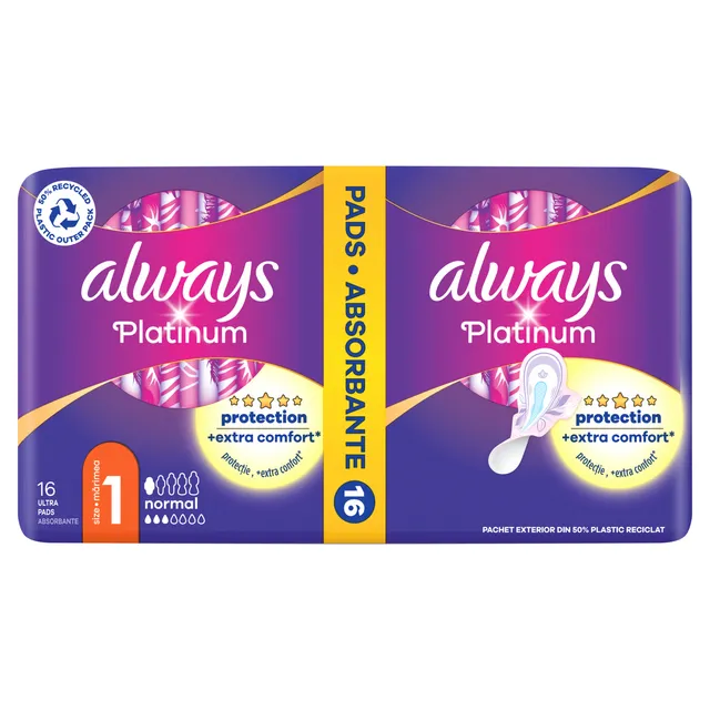Higieniniai paketai ALWAYS PLATINUM NORMAL, 16 vnt.