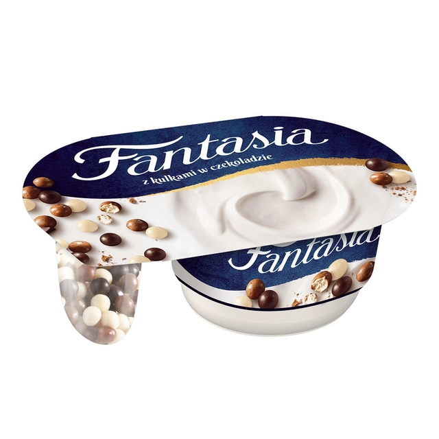 Creamy yogurt with chocolate balls FANTASIA 100 g
