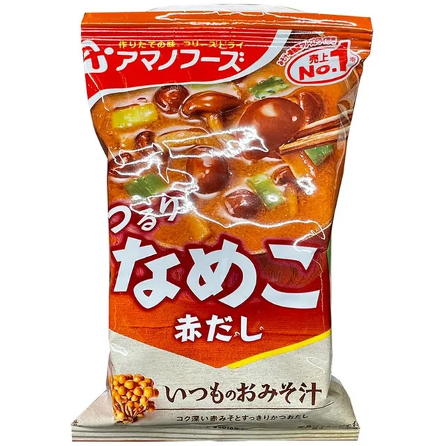Grybų skonio liofilizuota miso sriuba AMANO FOODS, 8 g.
