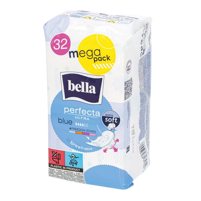 Higieniniai paketai BELLA PERFECTA ULTRA BLUE, 32 vnt.