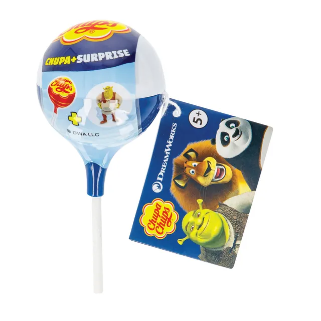 Ledinukas CHUPA CHUPS su DREAMWORKS žaisliuku, 12 g