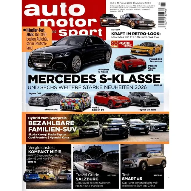 Žurnalas AUTO MOTOR UND SPORT vok.k.