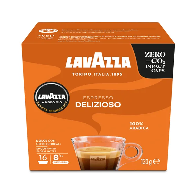 Coffee capsules LAVAZZA A MODO MIO DELIZIOSO, 16 pcs.