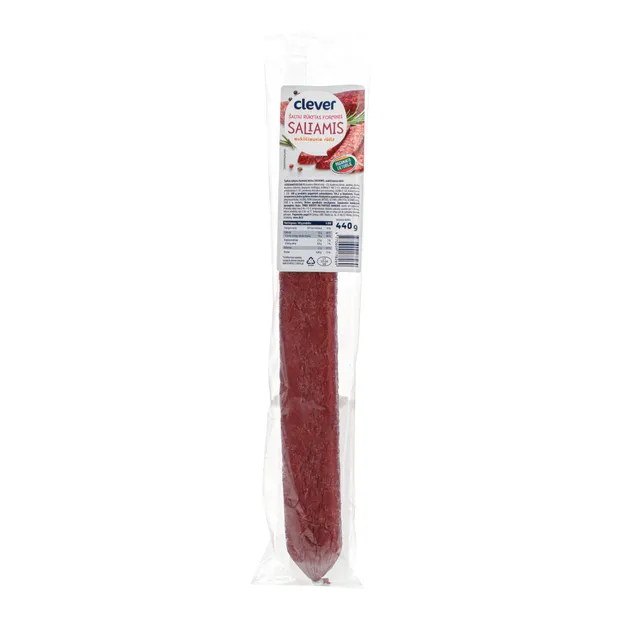 Šaltai rūkyta saliami dešra CLEVER, 440 g