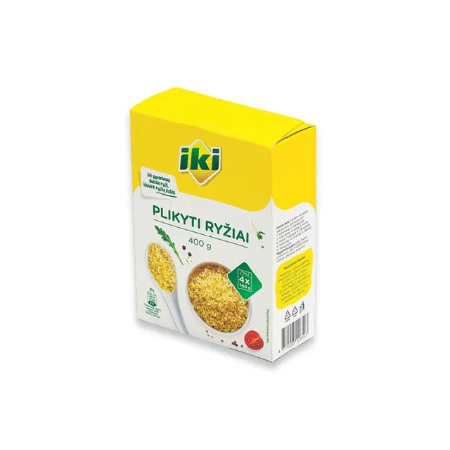 Ryžiai plikyti IKI, 4 x 100 g
