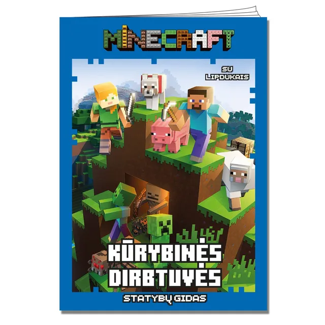 MINECRAFT KŪRYBINĖS DIRBTUVĖS. UŽDUOTĖLĖS SU LIPDUKAIS