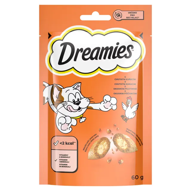 Skanėstas katėms su vištiena DREAMIES, 60 g