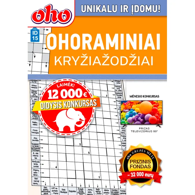 OHORAMINIAI kryžiažodžiai