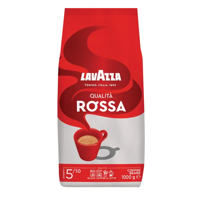 Kavos pupelės LAVAZZA QUALITA ROSSA, 1 kg