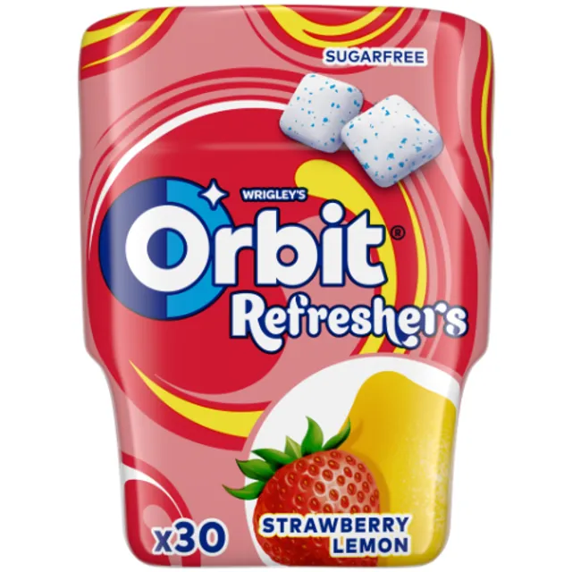 Chewing gum ORBIT REFRESHERS STRAWBERRY LEMON, 67 g