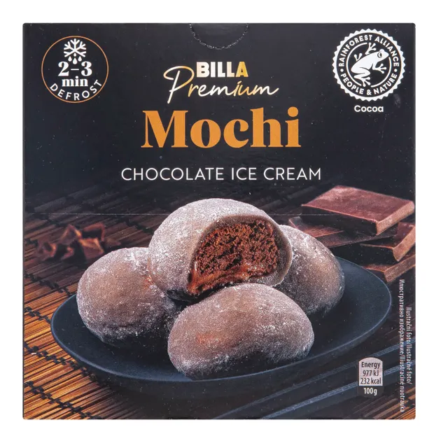 Kokosų skonio ledai BILLA PREMIUM MOCHI, 4x35 g