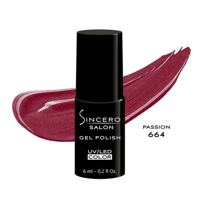 Gelinis nagų lakas 664 Passion SINCERO SALON 