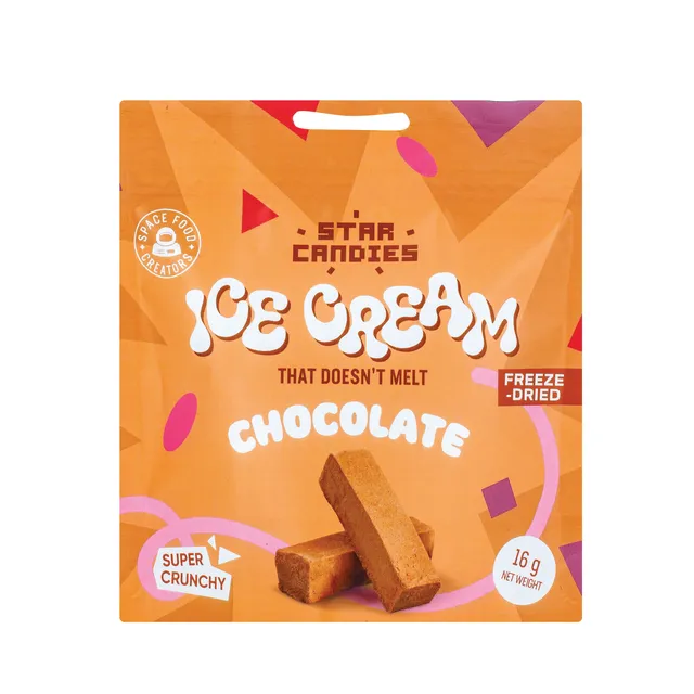 Šaltyje džiovinti šokoladiniai ledai STAR CANDIES, 16 g