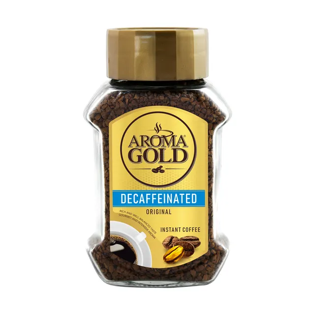 Decaffeinated instant coffee AROMA GOLD, 100 g