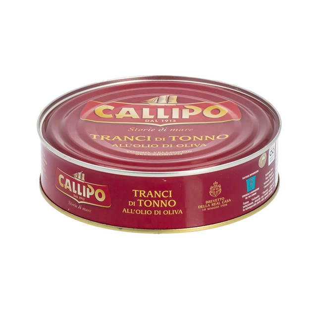 Tuno gabaliukai alyvuogių aliejuje CALLIPO, 540 g