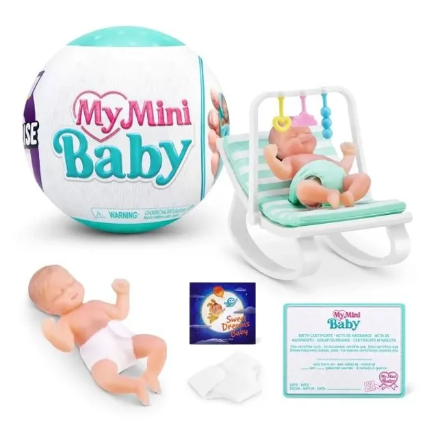5 SURPRISE miniatiūrų rinkinys My Mini Baby, 1 serija, asort., 77487GQ2