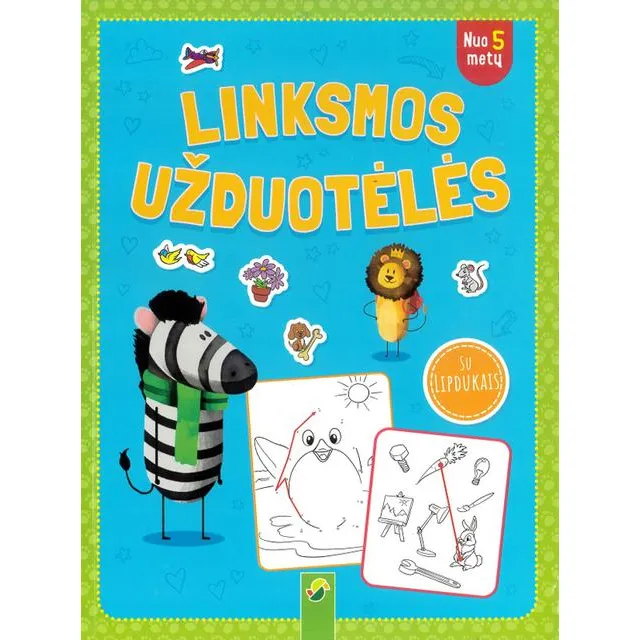 Knyga LINKSMOS UŽDUOTĖLĖS (MĖLYNA)