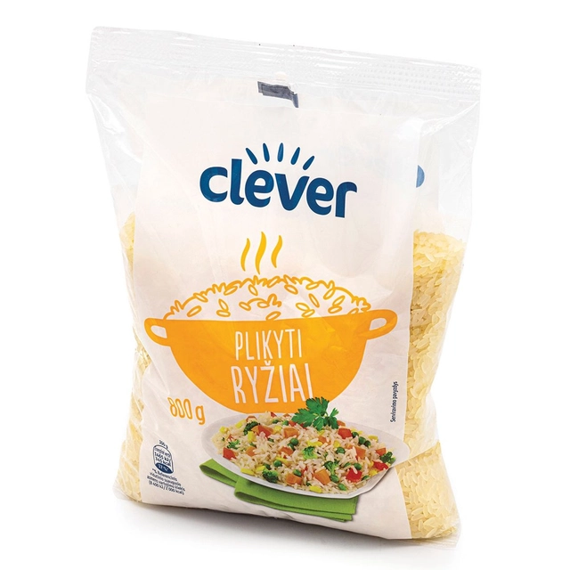 Plikyti ryžiai CLEVER, 800 g
