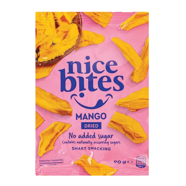 Džiovinti mangai NICE BITES, 90 g