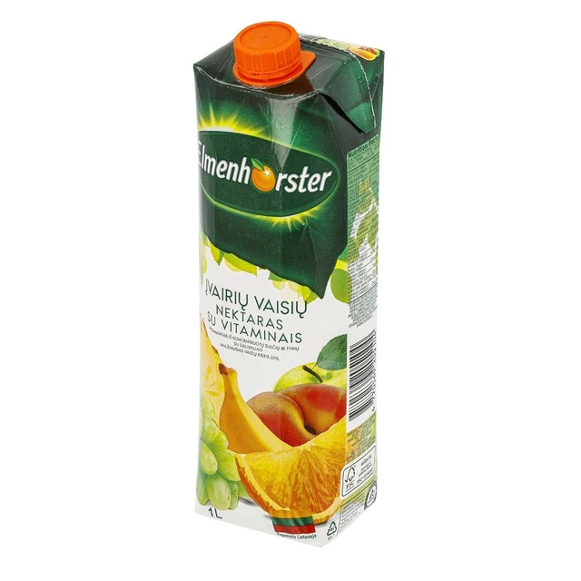 Įvairių vaisių nektaras ELMENHORSTER (50%), 1 l