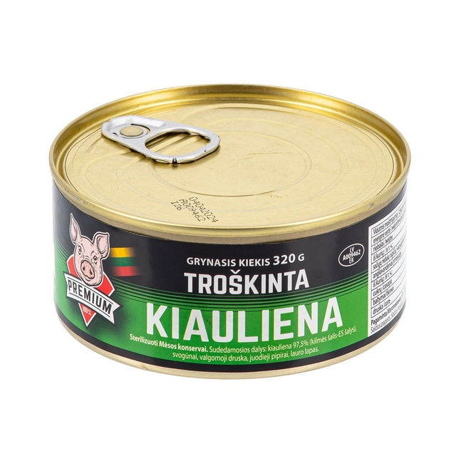 Troškinta kiauliena PREMIUM, 320 g