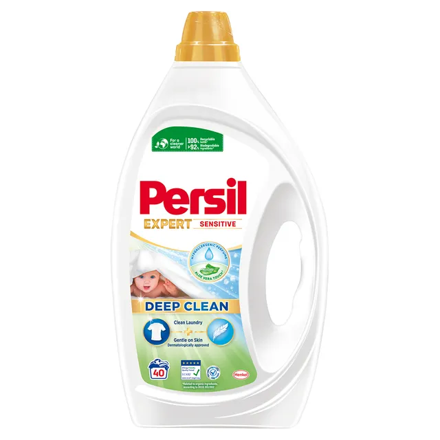 Skalbimo gelis PERSIL SENSITIVE, 40 skalbimų, 1800ml