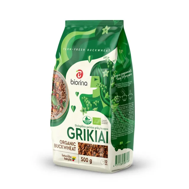 Ekologiški grikiai BIORINA, 500 g