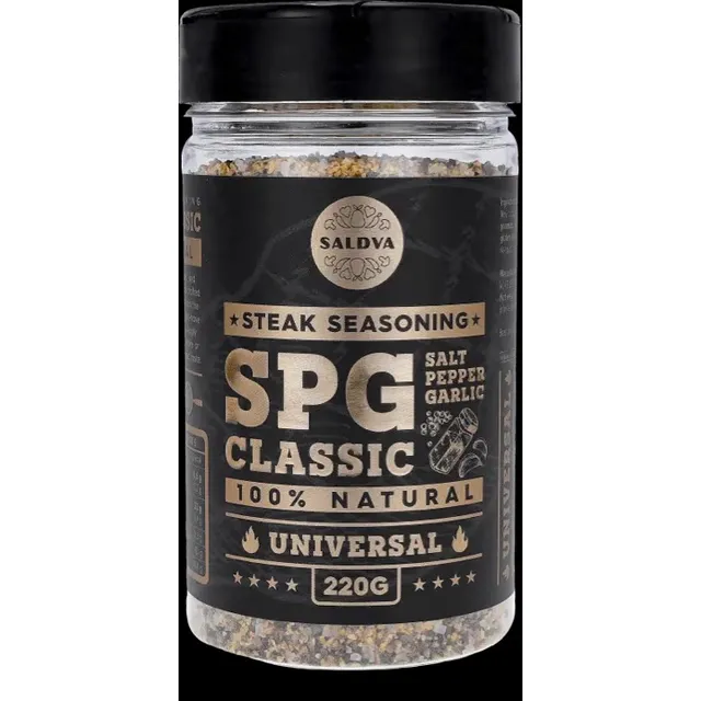 Prieskonių mišinys STEAK SEASONING SPG CLASSIC SALDVA, 220 g