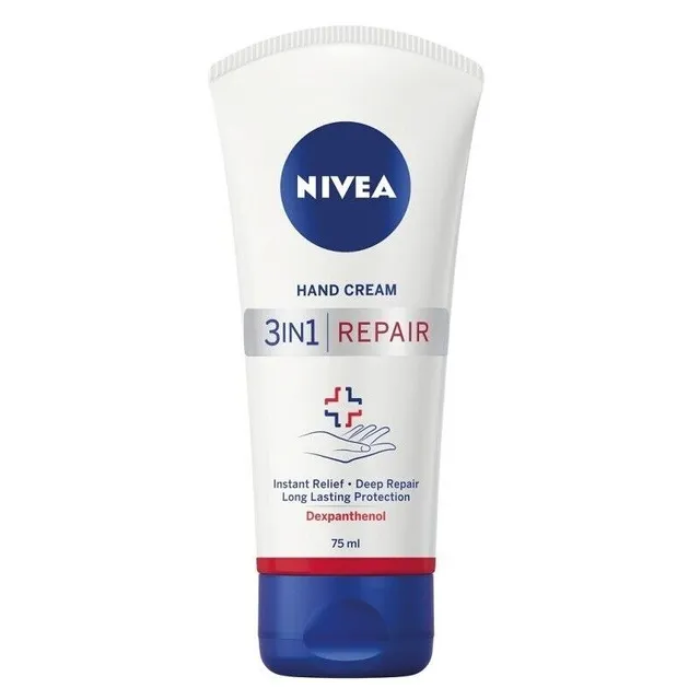 Rankų kremas NIVEA REPAIR 3IN1, 75 ml
