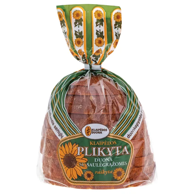 Raikyta, plikyta su saulėgrąžomis KLAIPĖDOS DUONA, 400 g