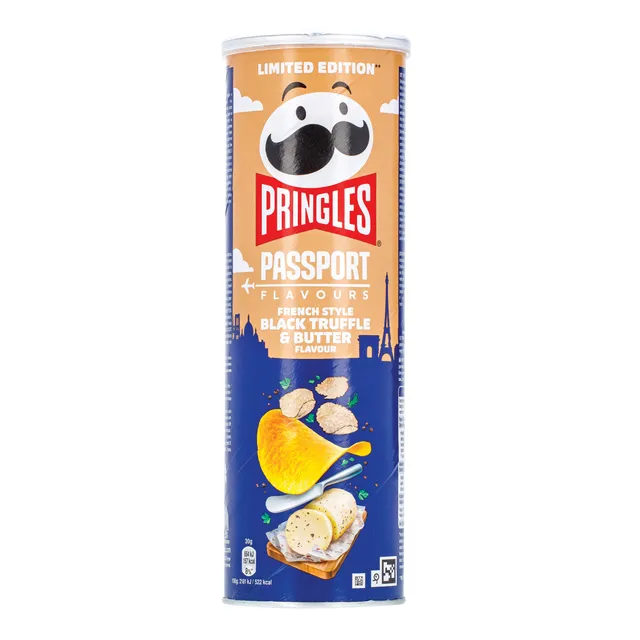 Traškučiai PRINGLES BLACK TRUFFLE & BUTTER, 165 g