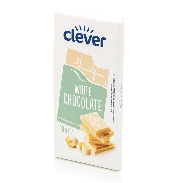Baltasis šokoladas CLEVER, 100 g