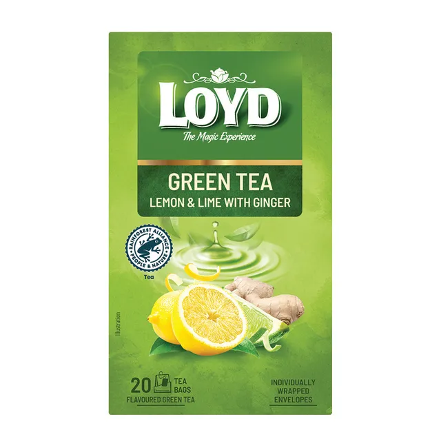 Žalioji arbata citrinų-laimų LOYD LDS, 20 vnt.
