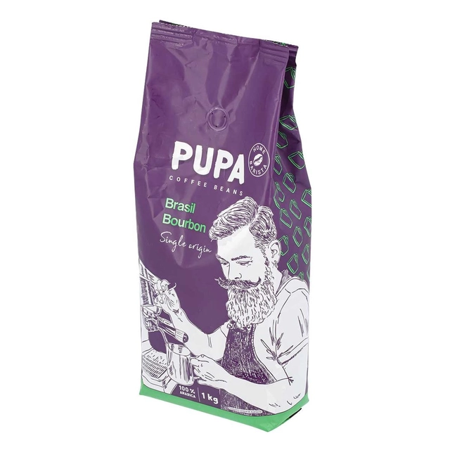 Kavos pupelės PUPA BRASIL BOURBON, 1 kg