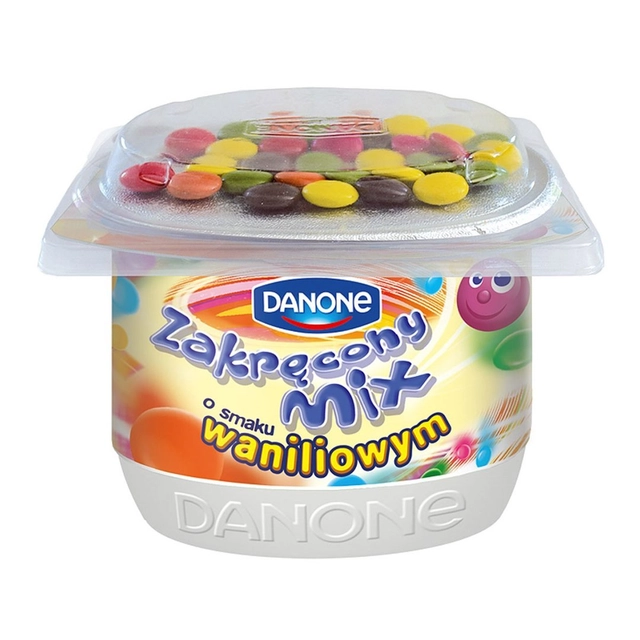 Jogurtas vanilės sk su šoko dražė  125 g