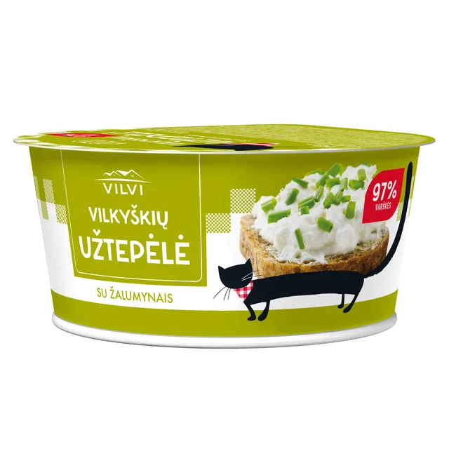 Творожный намазка с зеленью VILKYŠKIŲ, 18,6% жира, 150 г