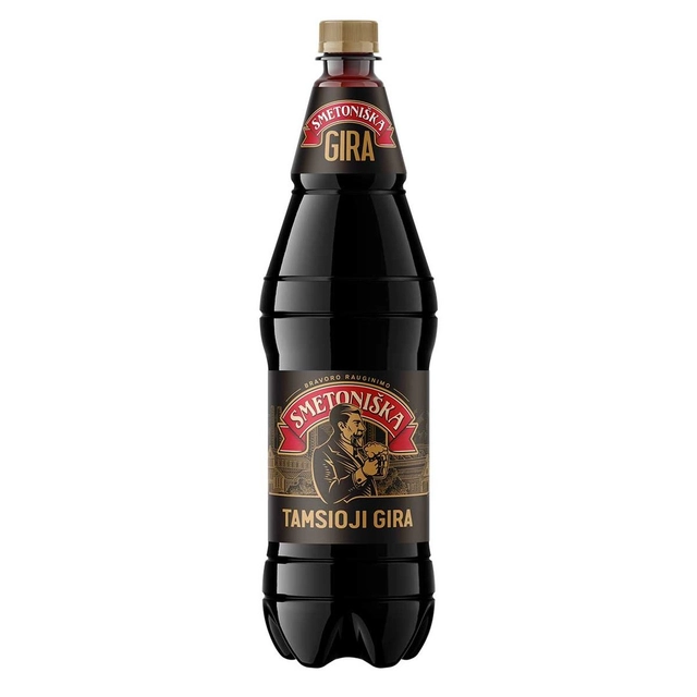 Gira rauginta, gazuota, tamsioji SMETONIŠKA, 1,5 l
