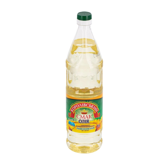 Saulėgrąžų aliejus KOROLIVSKIY SMAK, 1 l