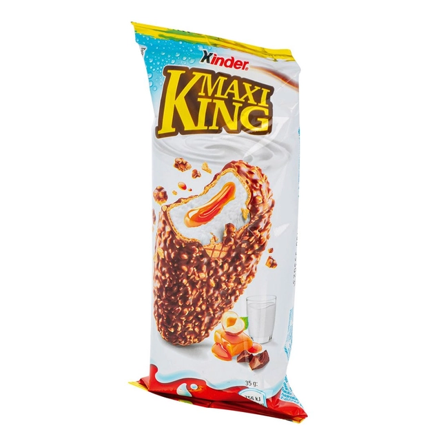 Batonėlis su pienišku karamelės įdaru KINDER MAXI KING, 35 g