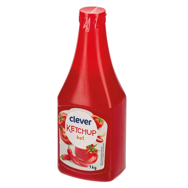 Aštrus kečupas CLEVER, 1 kg