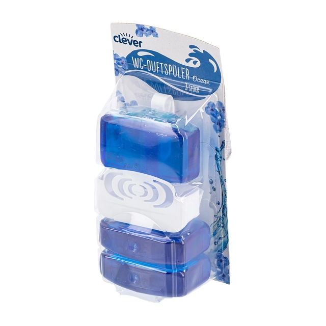 Skystas tualeto gaiviklis CLEVER OCEAN, 3 x 55 ml
