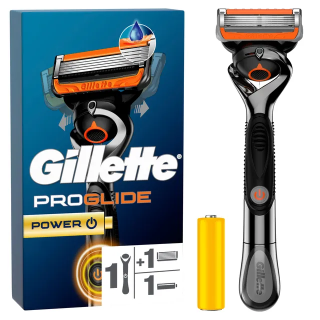 Бритва GILLETTE FUSION PROGLIDE POWER + бритвенная головка, 1 шт.