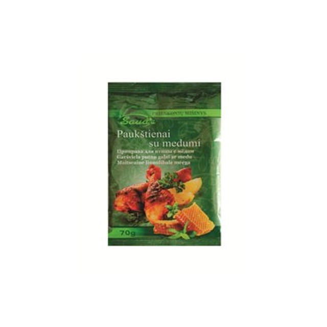 Paukštienos prieskoniai su medumi SAUDA, 70 g