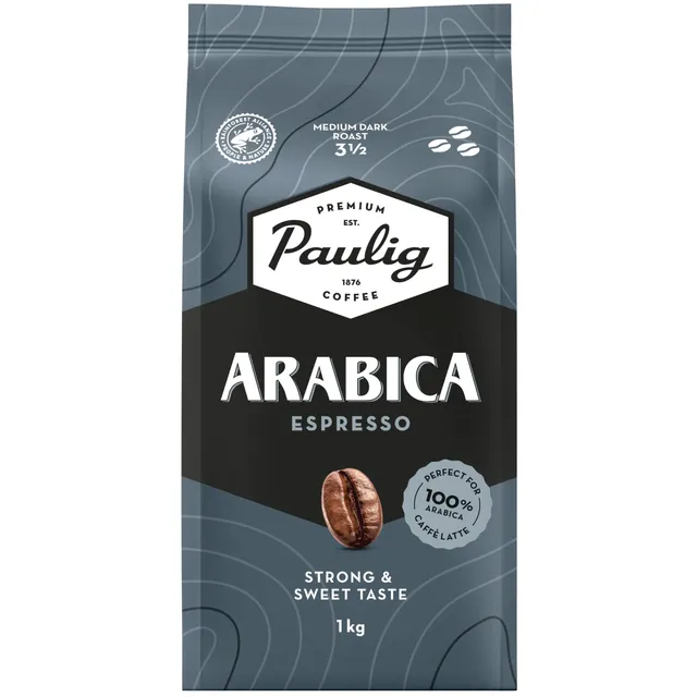 Kavos pupelės PAULIG ARABICA ESPRESSO, 1 kg