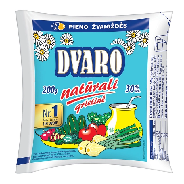 Grietinė DVARO, 30% rieb., 200 g