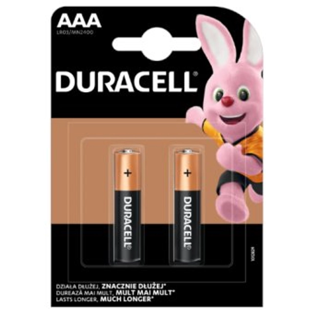 Elementai DURACELL AAA C&B, 2 vnt.