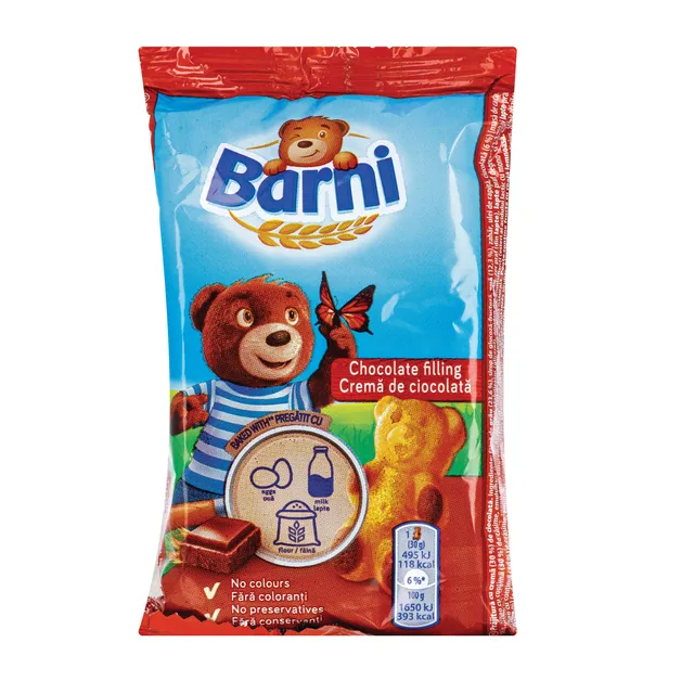 Sponge cake BARNI with chocolate filling, 30 g